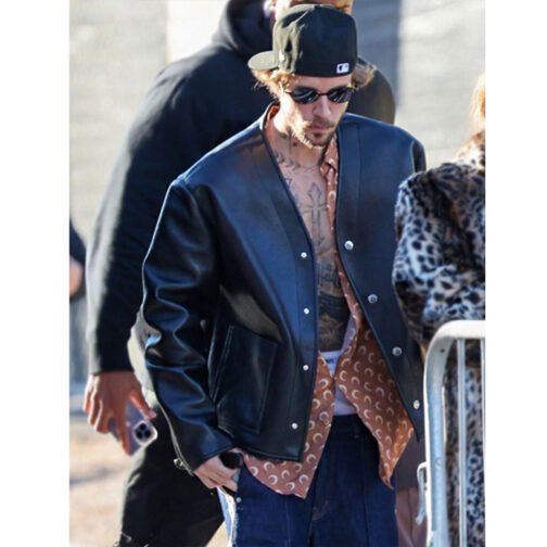 Justin Bieber Super Bowl LVIII Leather Jacket - Image 5