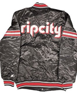 Black Portland Trailblazers Pick & Roll Jacket