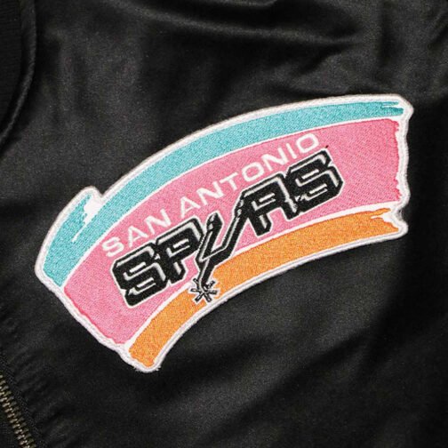 San Antonio Spurs Flight Satin Jacket - Image 3