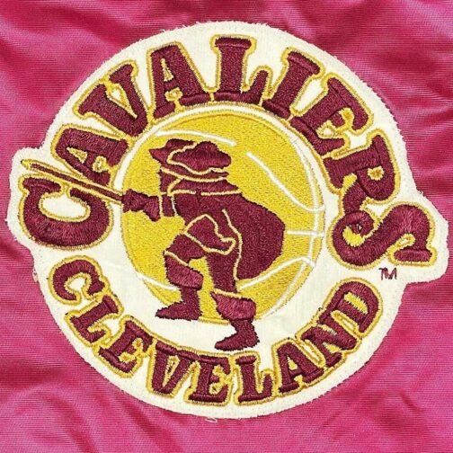 80’s Cleveland Cavaliers Burgundy Jacket - Image 3
