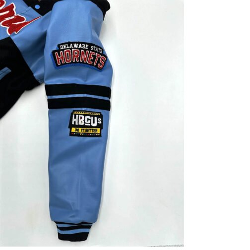Delaware State Ole Skool Letterman Jacket - Image 4