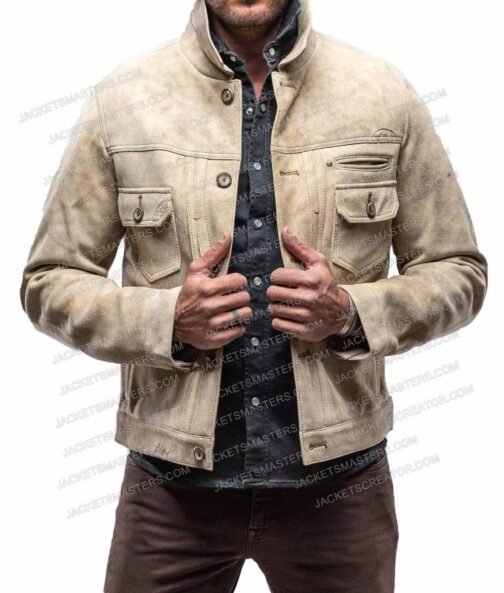 Jensen Ackles Big Sky Season 3 Suede Leather Jacket - Image 4