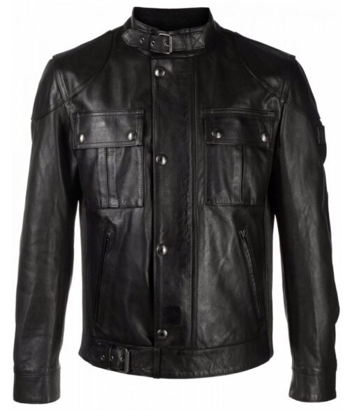 Matt Czuchry The Resident Season 05 Biker Black Leather Jacket - Image 5