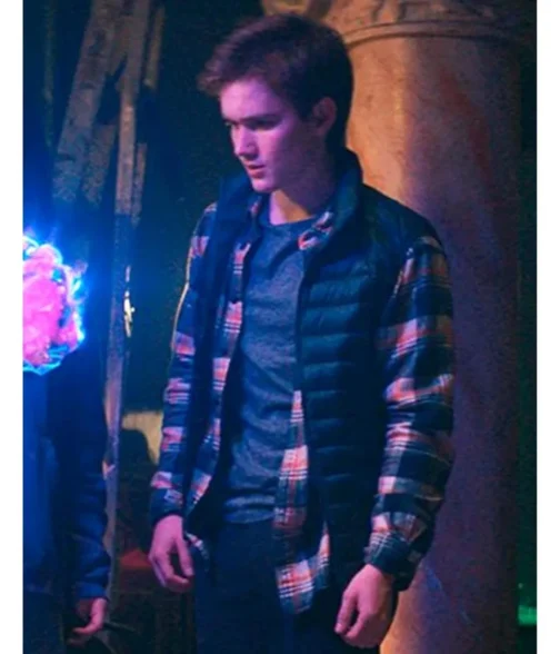 Matt Lintz Ms. Marvel Puffer Blue Vest - Image 4
