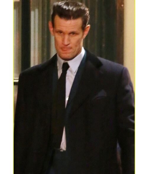 Matt Smith Last Night In Soho Blue Wool Coat - Image 4