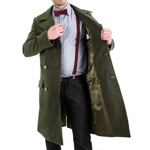 Matt Smith Doctor Who Green Coat - Image 4