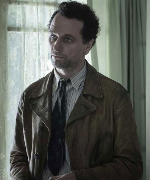 Perry Mason Matthew Rhys Brown Leather Jacket - Image 7