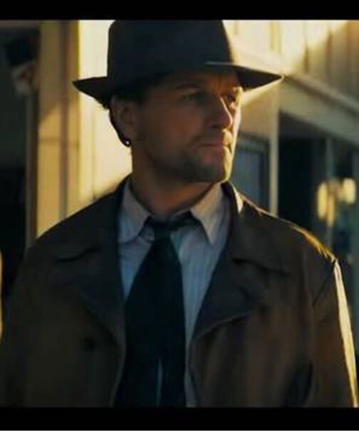 Perry Mason Matthew Rhys Brown Leather Jacket - Image 9