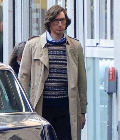 Adam Driver House of Gucci Double Breasted Coat