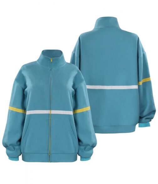 Sadie Sink Stranger Things Season 04 Track Blue Jacket - Image 7