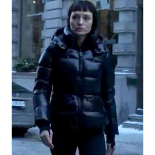 The Recruit Laura Haddock Puffer Jacket - Image 5