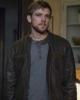 Bates Motel Max Thieriot Brown Leather Jacket