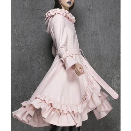 Women’s Wool Maxi Coat with Hood - Image 18