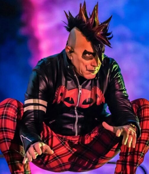 Puscifer Maynard James Keenan Striped Leather Jacket - Image 10