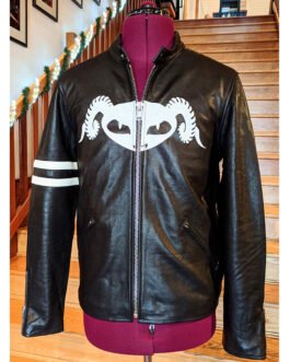 Puscifer Maynard James Keenan Striped Leather Jacket