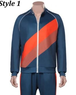 Kevin Hart / Mark Wahlberg Me Time Fleece Blue/ White Track Jacket