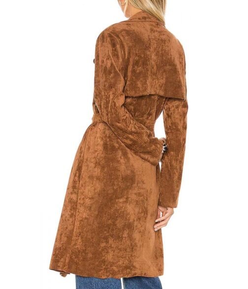 The Young and The Restless Melissa Claire Egan Suede Leather Coat - Image 3