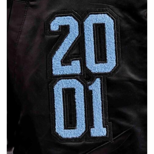 Memphis Grizzlies 2001 Black Varsity Satin Jacket - Image 4