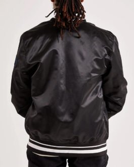 Memphis Grizzlies 2001 Black Varsity Satin Jacket