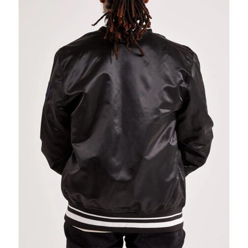 Memphis Grizzlies 2001 Black Varsity Satin Jacket - Image 2