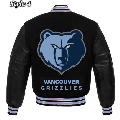 Memphis Grizzlies Black Varsity Jacket - Image 9