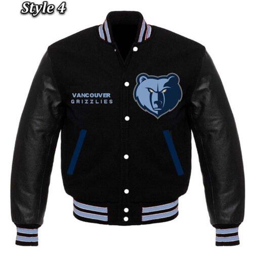 Memphis Grizzlies Black Varsity Jacket - Image 4