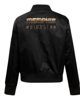 Memphis Grizzlies Holiday Glam Black Satin Jacket
