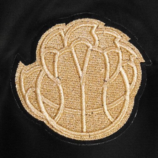 Memphis Grizzlies Holiday Glam Black Satin Jacket - Image 7