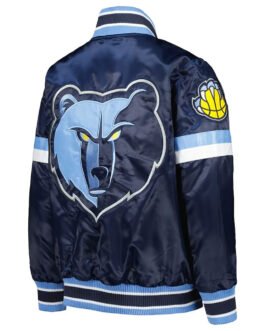 Memphis Grizzlies Home Game Navy Satin Jacket