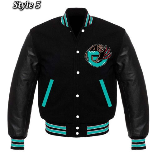 Memphis Grizzlies Black Varsity Jacket - Image 5