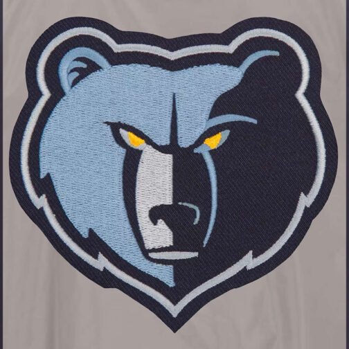 Navy Memphis Grizzlies Bomber Lightweight Nylon Jacket - Image 4