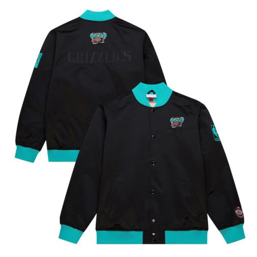 Memphis Grizzlies OG 3.0 Lightweight Black Satin Jacket - Image 3