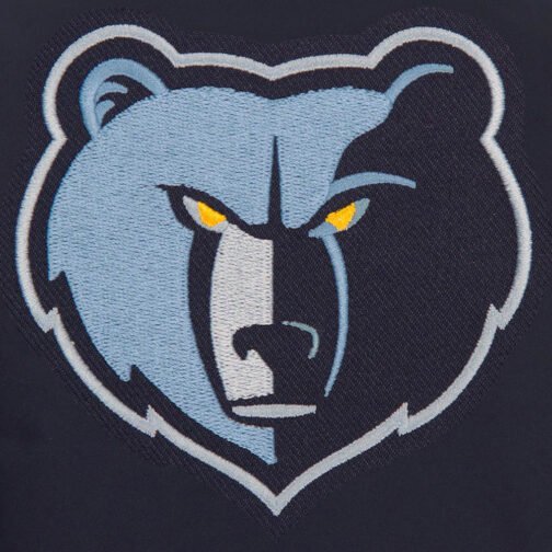 Memphis Grizzlies Navy Poly Twill Jacket - Image 3