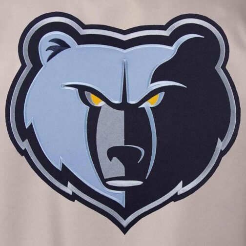 Memphis Grizzlies Poly Twill Gray/Black Jacket - Image 3