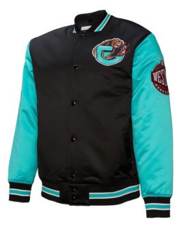 Primetime Memphis Grizzlies Black and Aqua Jacket