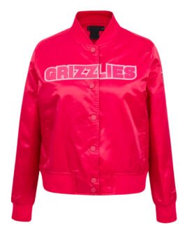 Memphis Grizzlies Triple Pink Satin Jacket