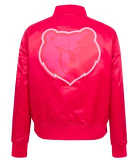 Memphis Grizzlies Triple Pink Satin Jacket