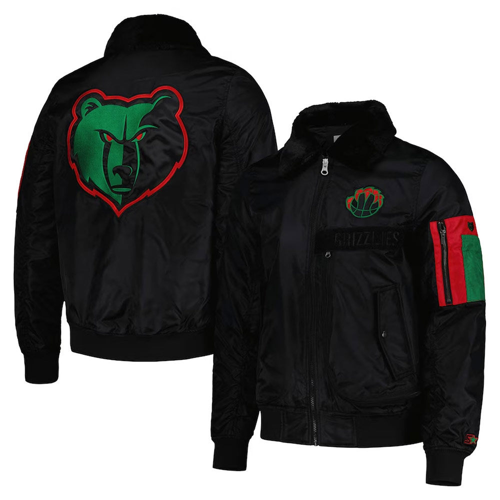 Memphis Grizzlies Ty Mopkins Black Jacket - Image 3