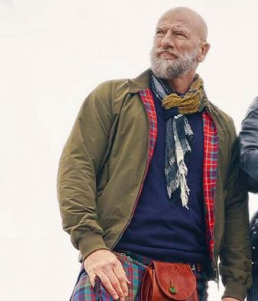 Graham Mctavish Men in Kilts A Roadtrip Green Jacket - Image 2