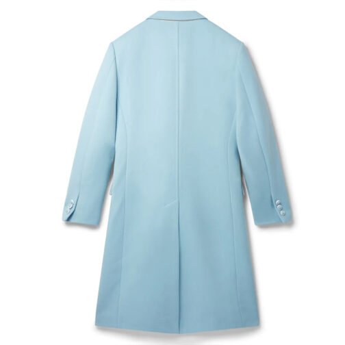 Men’s Baby Blue Double Breasted Coat - Image 5