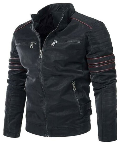 Men’s Pegasus Biker Leather Jacket - Image 3