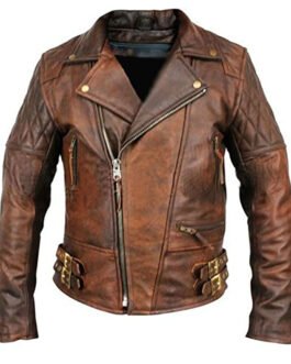 Men’s Rustic Vintage Distressed Leather Jacket