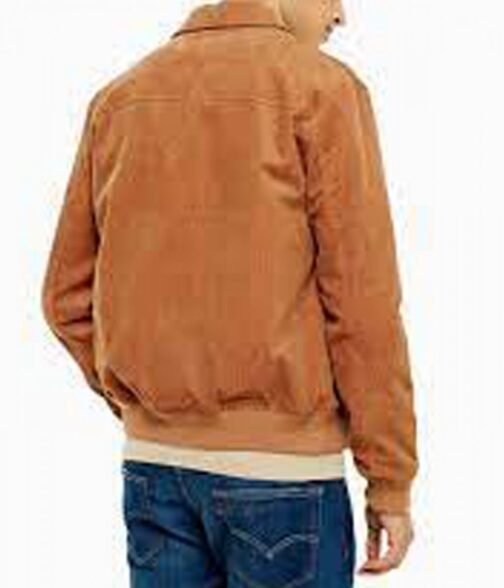 Men’s Brown Harrington Corduroy Jacket - Image 2