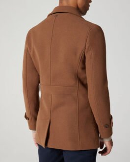 Men’s Brown Wool Peacoat