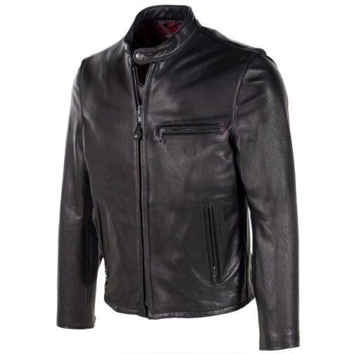 Men’s Cafe Racer 530 Leather Jacket - Image 3