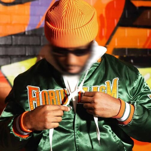 Men’s Florida A&M University Green Satin Jacket - Image 5