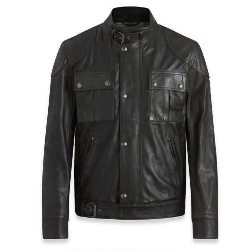 Men’s Gangster Leather Jacket - Image 8