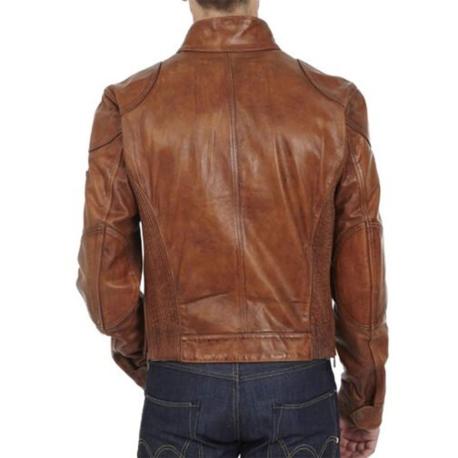 Men’s Gangster Leather Jacket - Image 4