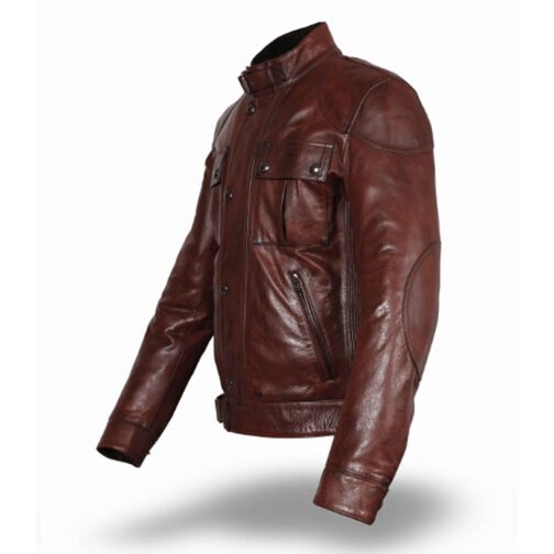 Men’s Gangster Leather Jacket - Image 9