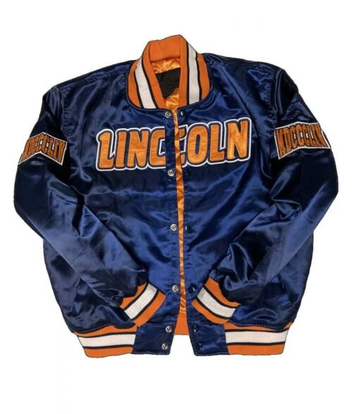 Men’s Lincoln University Embroidered Blue Jacket
